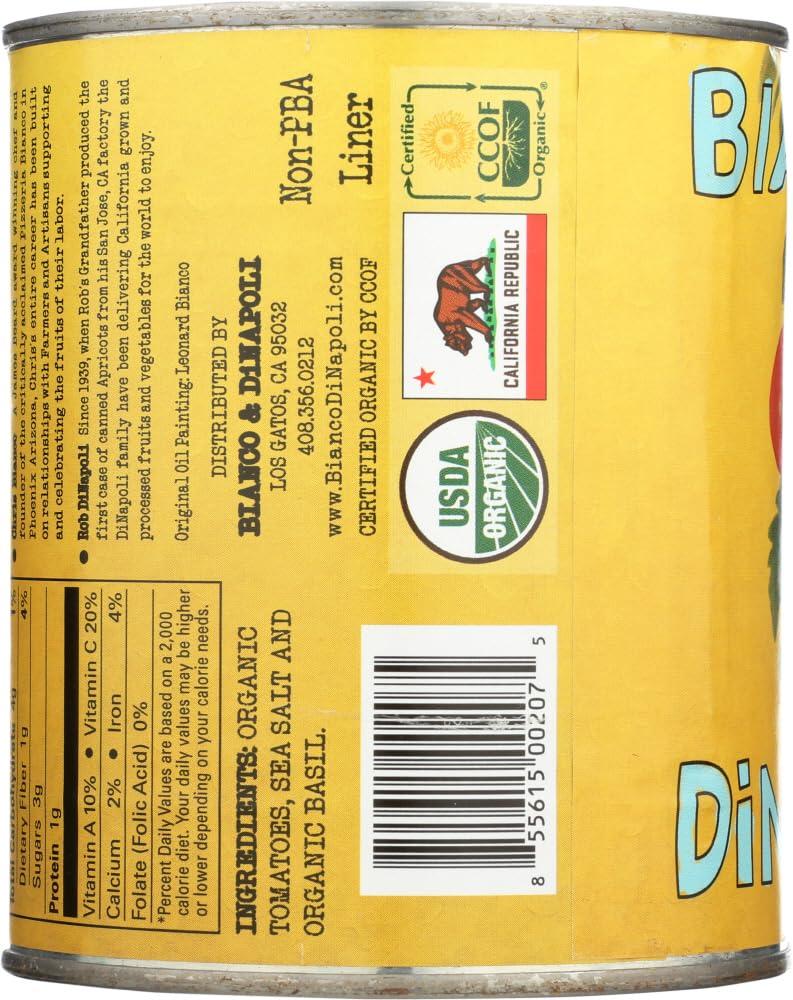 Bianco DiNapoli Bianco DiNapoli Organic Whole Peeled Tomatoes, 28 oz, 6 pack - 10 SET