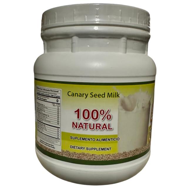 LO+NATURAL Leche de Alpiste (454g) Canary Seed Milk / 100% Natural Suplemento Alimenticio Bote