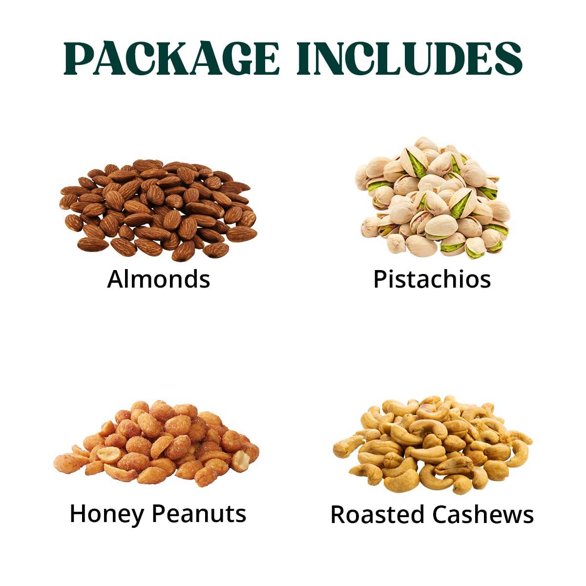 Simple Orchards Nuts Gift Basket - Gift Basket of Cravings Gourmet Nuts Collection, Healthy Kosher Snacks, Premium Mixed Nuts Gift Box Bouquet Platter Perfect for Holiday Gifts.