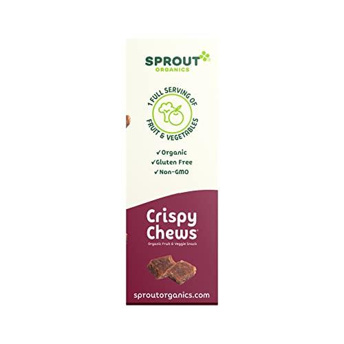 Sprout Sprout Organic Toddler Snacks, Crispy Chews, Red Berry & Beet, 3.15 oz - Pack of 10