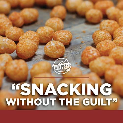 TWIN PEAKS INGREDIENTS Twin Peaks Low Carb, Keto Friendly Protein Puffs, Mesquite Barbecue (300g, 21g Protein, 2g Carbs)