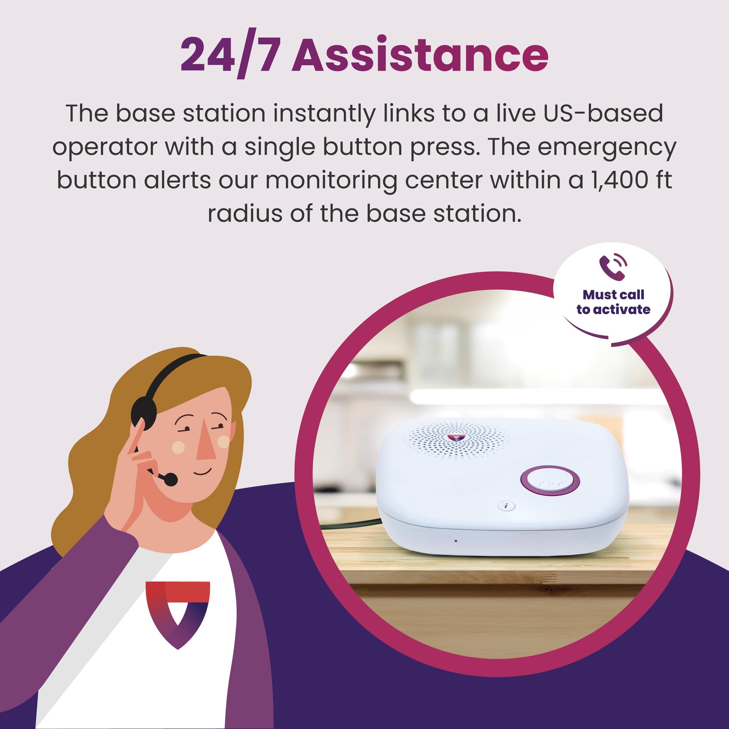 Medical Guardian Medical Guardian MGHome Cellular Home Medical Assistant & Alert Systems for Seniors - Fast, Reliable 4G Coverage & 24/7 Emergency Operator Care