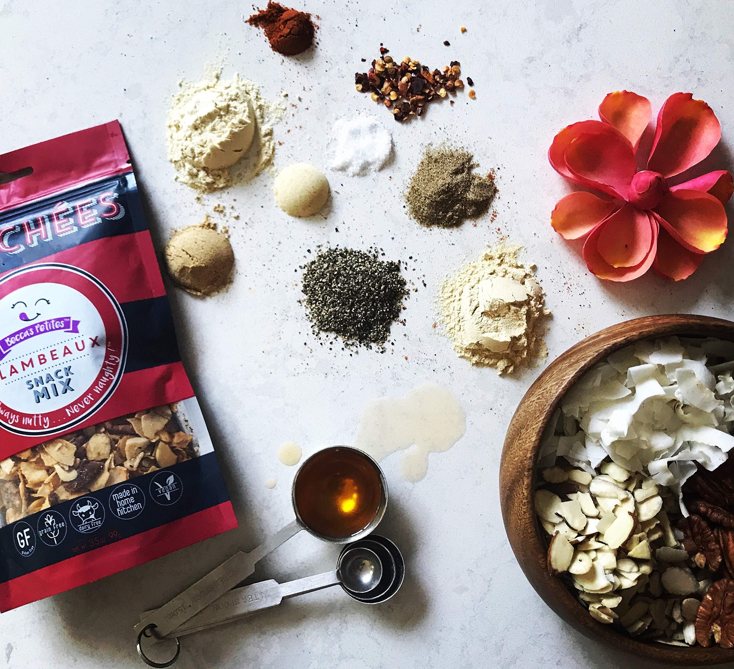 Becca's Petites Becca’s Petites Keto Snacks, Net Carbs - 3 gms, Premium Mixed Nuts – Spicy (Cayenne,Red Pepper,Garlic) Low Carb Snack - Gluten Free, Grain Free, Non GMO, Vegan, 3.5 Oz Bag (2-Pack)