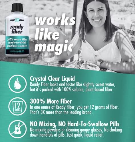 HEALTH DIRECT HEALTH DIRECT - Prebiotic Liquid Fiber Supplement for Women, Men and Kids - Ready Fiber - 15 Fl Oz - Unflavored - Easier Than Fiber Gummies, Fiber Powders and Fiber Pills for Woman