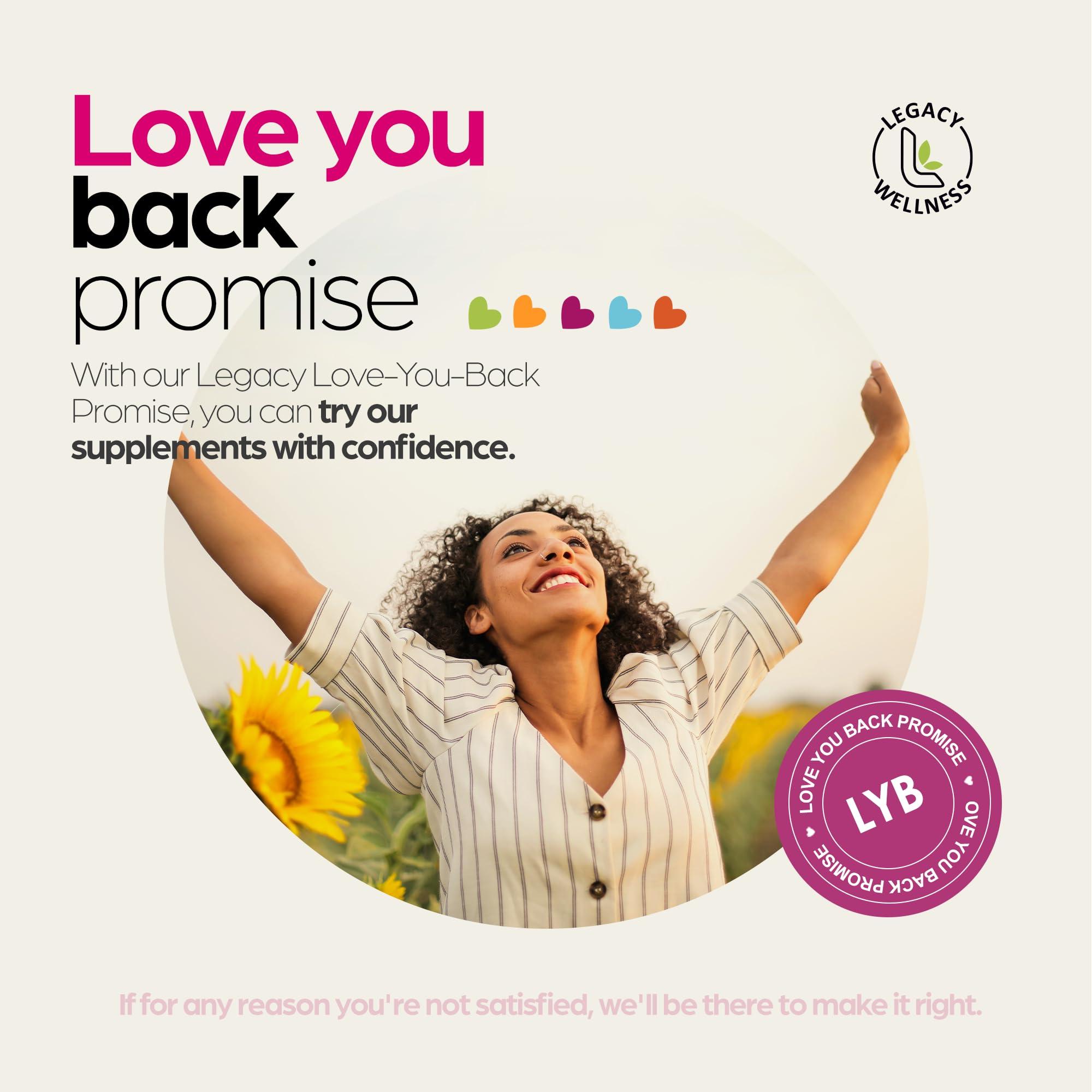 LegacyNutra BELLY BFF Probiotic Supplement - 40 Billion CFU Daily Gut Health Complex Support - Astragalus & Lactobacillus Acidophilus Digestive Health Probiotics for Women & Men - 60 Vegan Shelf Stable Capsules