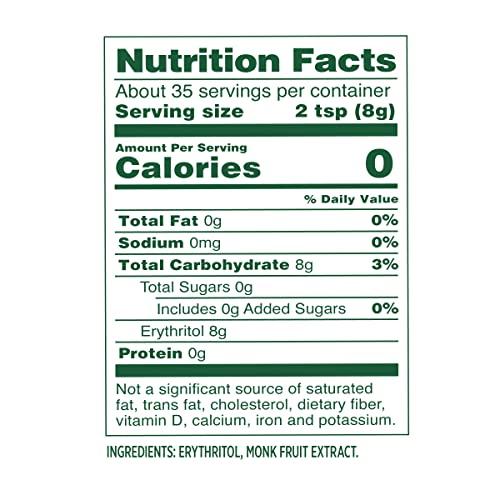 Whole Earth Whole Earth Plant-Based Sugar Alternative, Erythritol & Monk Fruit, 9.8oz Jar