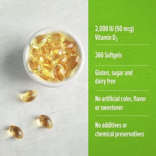 ORZAX ORZAX Vitamin D3 2000 IU Softgels and Vitamin C Effervescent 20 Tablets, Bundle
