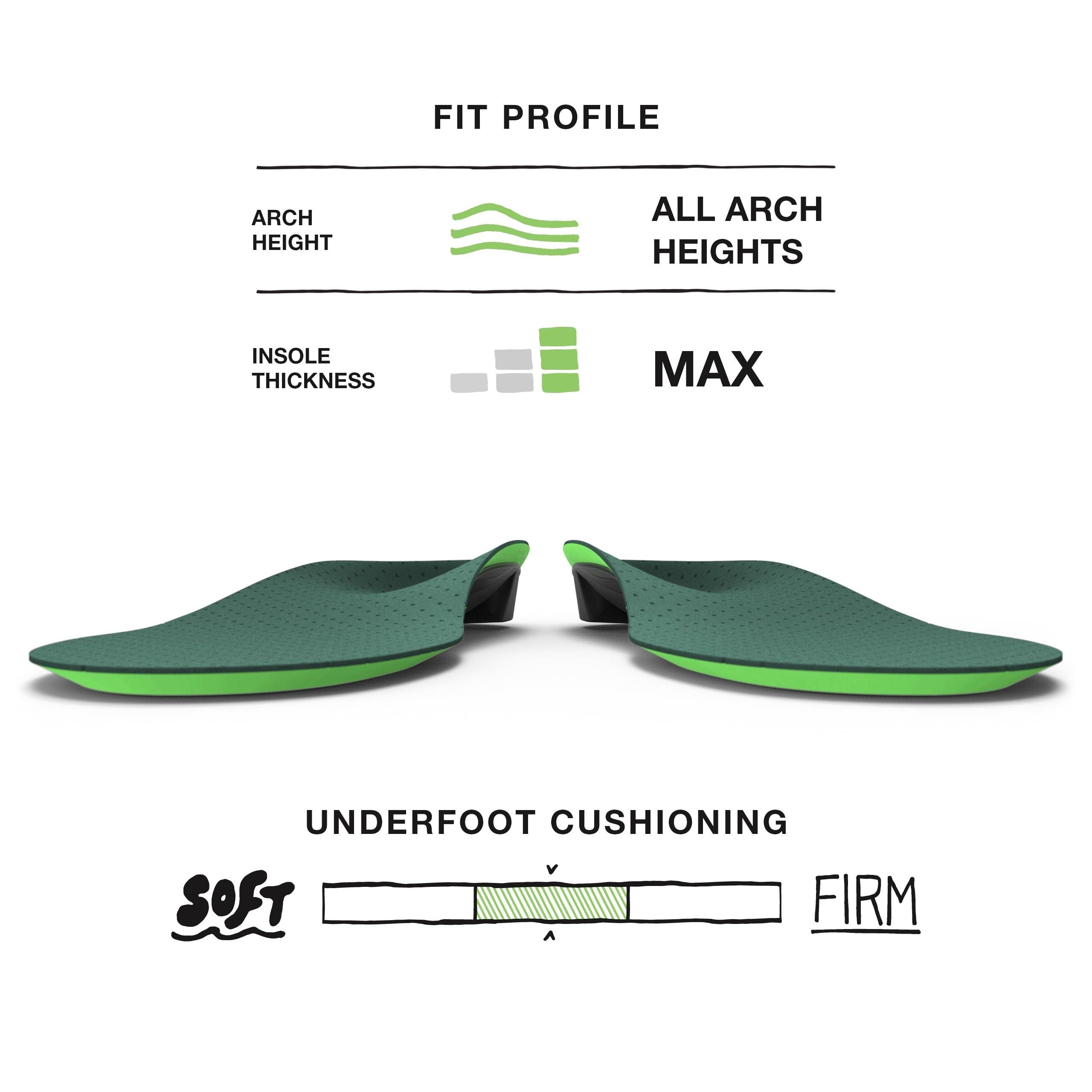 Superfeet Superfeet Casual Pain Relief Insoles (Everyday) - Trim-to-Fit Arch Support Shoe Inserts for Plantar Fasciitis - Professional Grade - 11.5-13 Men / 12.5-14 Women