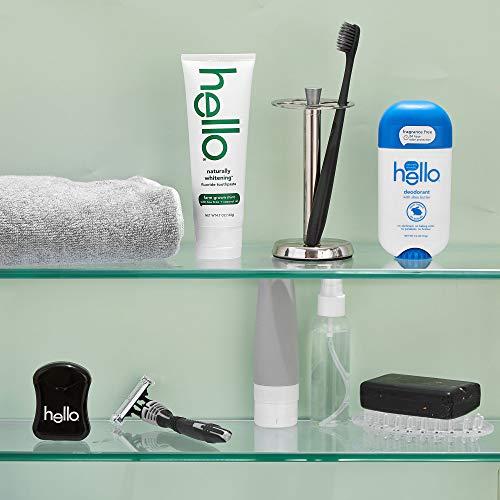 hello Hello Naturally Whitening Fluoride Toothpaste, Farm Grown Mint, Vegan, SLS Free, Gluten Free, Peroxide Free, 4.7 Ounce (Pack of 4)
