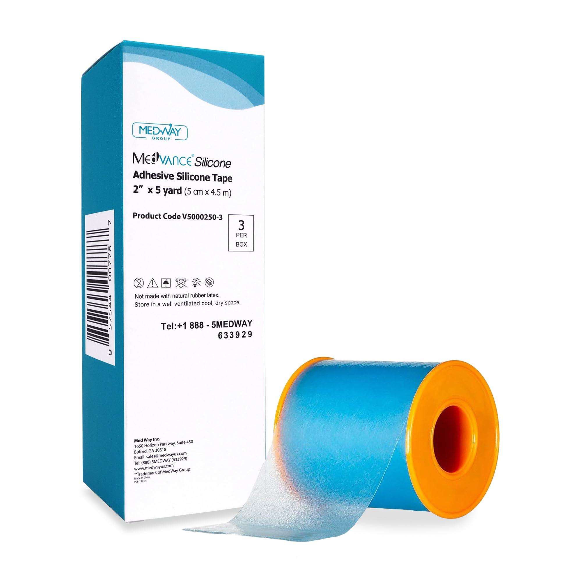 MedVance MedVance Silicone Tape 2\" Wide Soft with Perforation and Cuttable (3 Pack, 5 Yards)