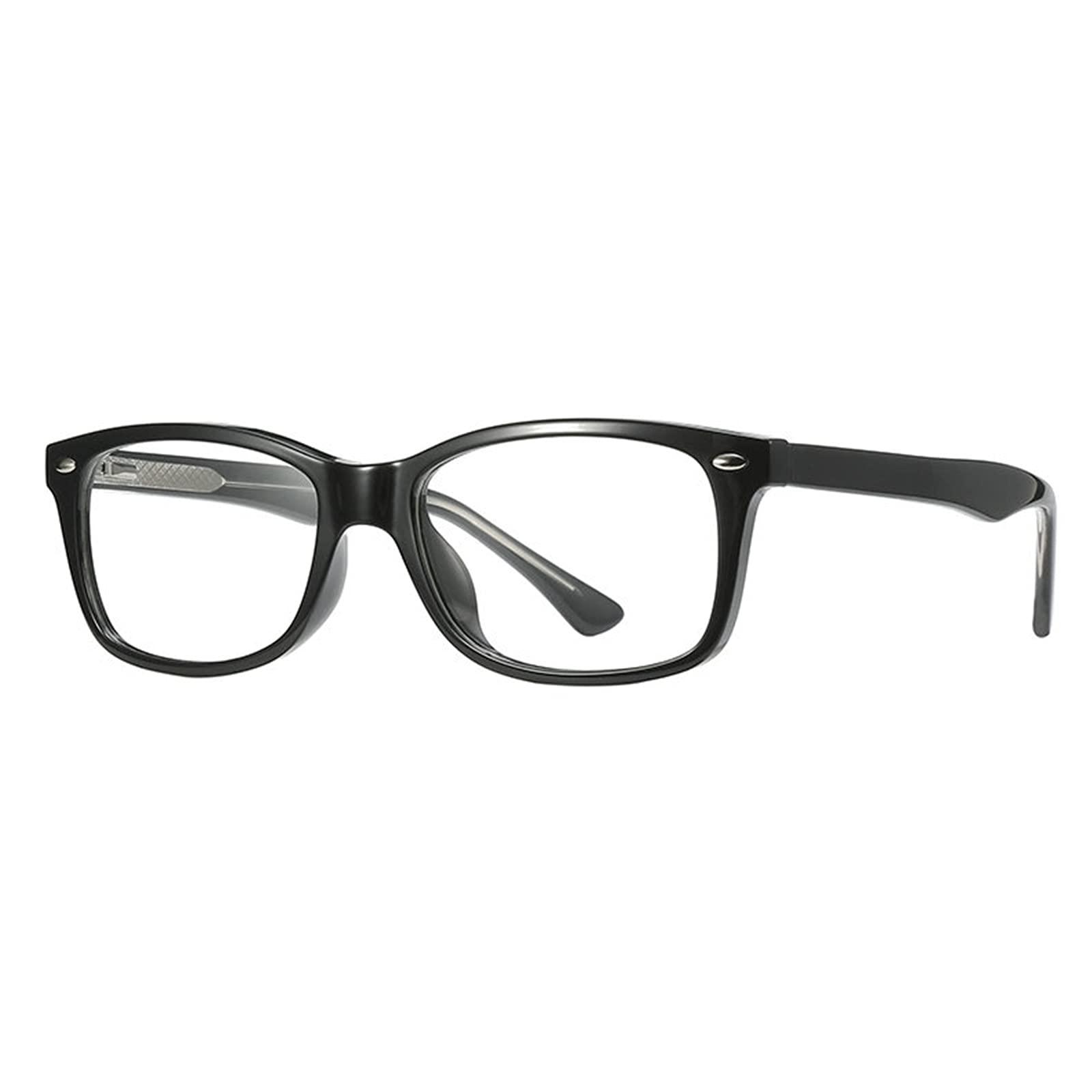 willochra willochra Invisible Small square Bifocal Blue Light Blocking Reading Glasses for Women Men, Computer Readers Eye (black, 250)