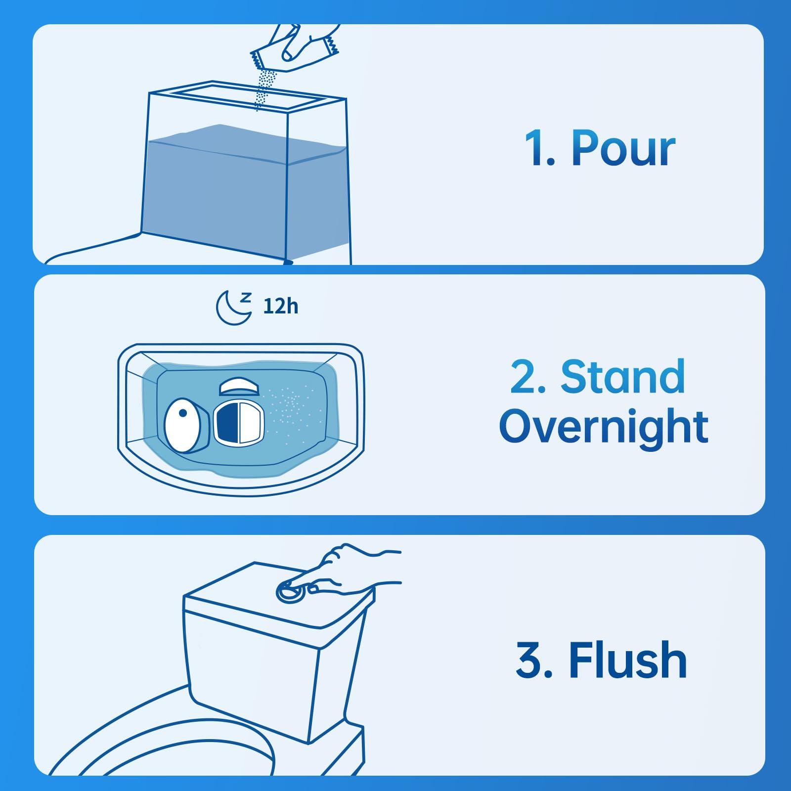 Vacplus Vacplus Toilet Tank Cleaner, 6 Pack, Automatic Toilet Descaler, Toilet Mold Remover, Toilet Bowl Cleaners Remove Rust