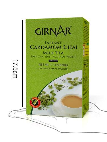 GIRNAR Girnar Instant Chai/Tea Premix With Cardamom, 10 Sachet Pack
