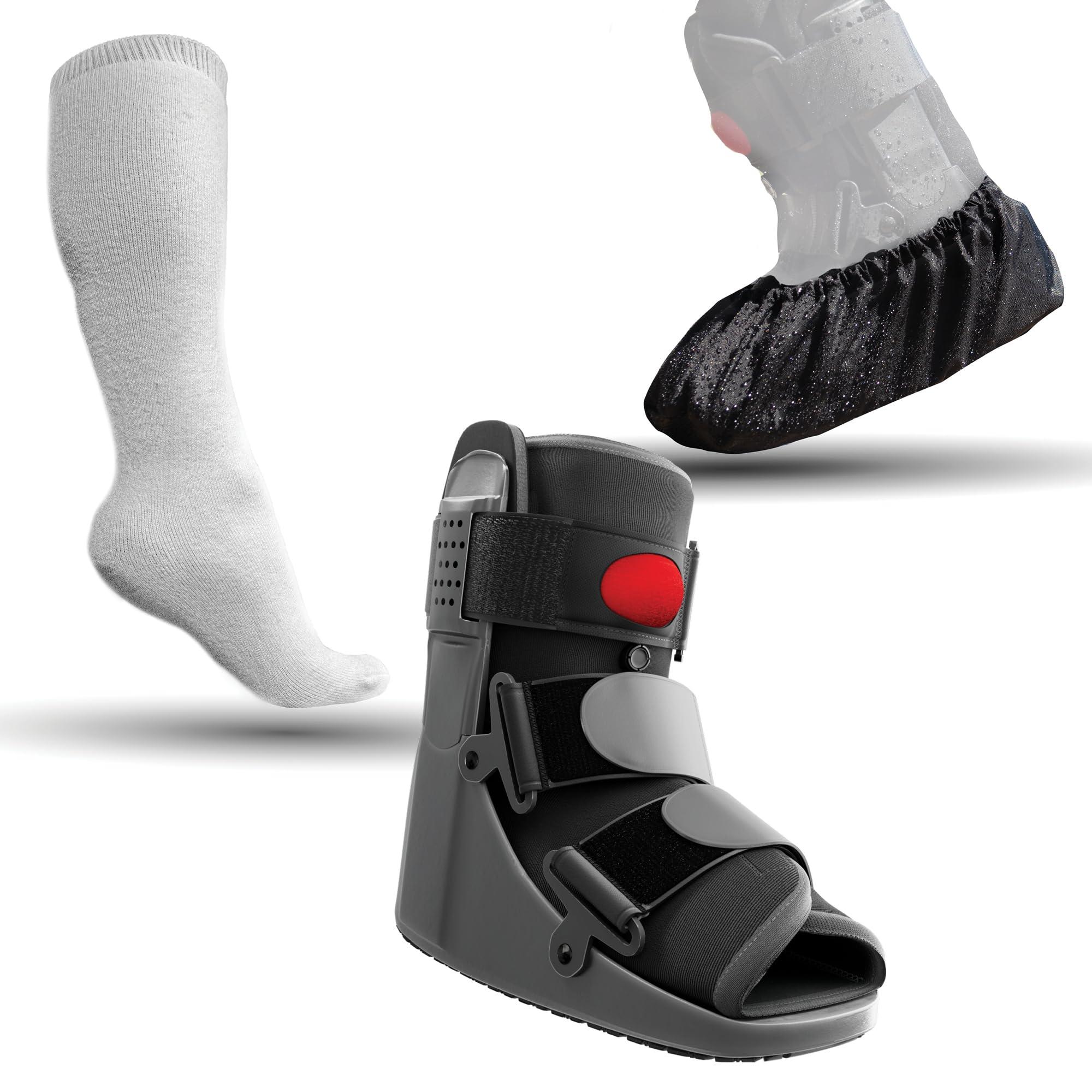 Braceapedia Braceapedia Rapid Recover Short Walking Boot Medium Walking Boot Weather Resistant Protector Medium Cloud9 Walking Boot Sock Liner Universal
