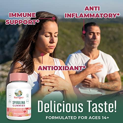 MaryRuth Organics MaryRuth Organics Spirulina Gummies Made with Organic Spirulina | Superfood Gummies for Ages 14+ | Vegan | Non-GMO | 90 Count