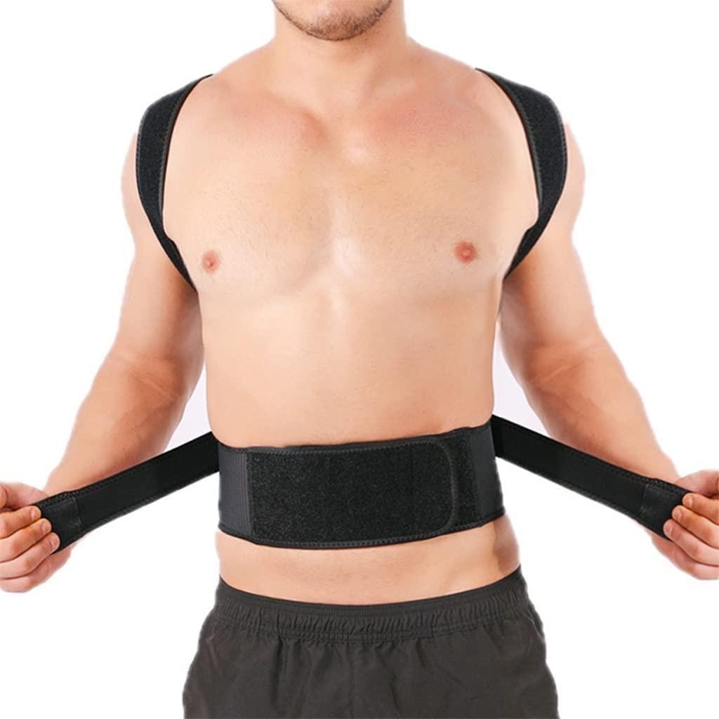 KANDUO KANDUO Back Brace Posture Corrector for Men and Women - Adjustable Posture Back Brace for Upper and Lower Back Pain Relief - Muscle Memory Support Straightener (Size : Medium)