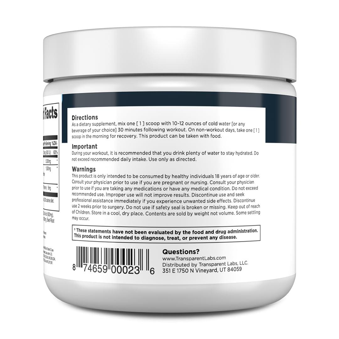Transparent Labs Transparent Labs Creatine HMB - Creatine Monohydrate Powder with HMB for Muscle Growth, Increased Strength, Enhanced Energy Output, and Improved Athletic Performance - 30 Servings, Tropical Punch