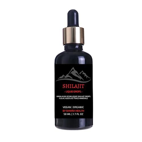 Shilajit Liquid Drops Shilajit Liquid Drops 50ml / 1.7fl oz Pure Himalayan Shilajit with Dropper. Authentic, Vegan & Organic, Fulvic Acid & Natural Trace Mineral Complex