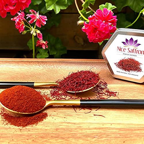 Nice Saffron Nice Saffron Premium Saffron Powder Deep Red (15 Grams | 0.52 oz)
