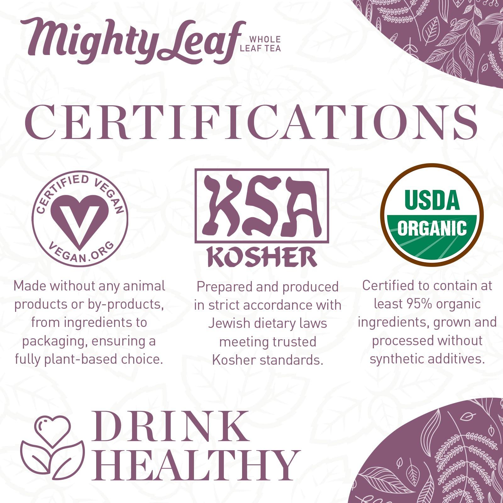 Mighty Leaf Mighty Leaf Organic Earl Grey Tea, 100 Tea Pouches