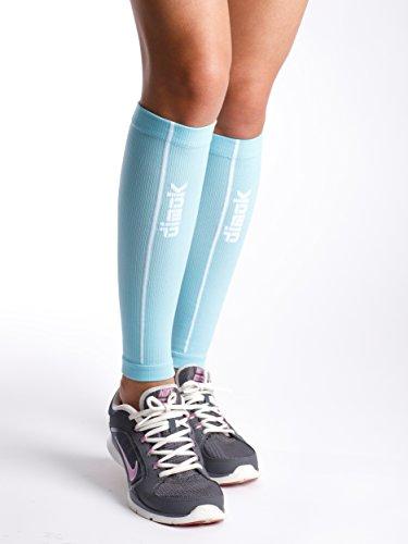 dimok dimok Calf Compression Sleeves Pair - Leg Compression Socks for Calves Running Women Men - Best for Shin Splint Muscle Pain Better Circulation (S/M)