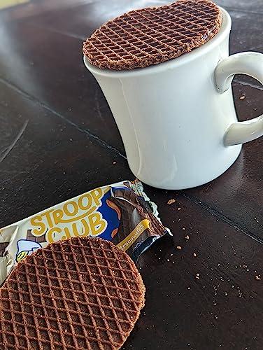 Stroop Club Stroop Club Organic Chocolate Infused Stroopwafel Caramel Treats | Vegan, Plant-Based and Dutch-Approved Indulgence - 12 Chocolate Waffle cookies (6 Pack of 2)