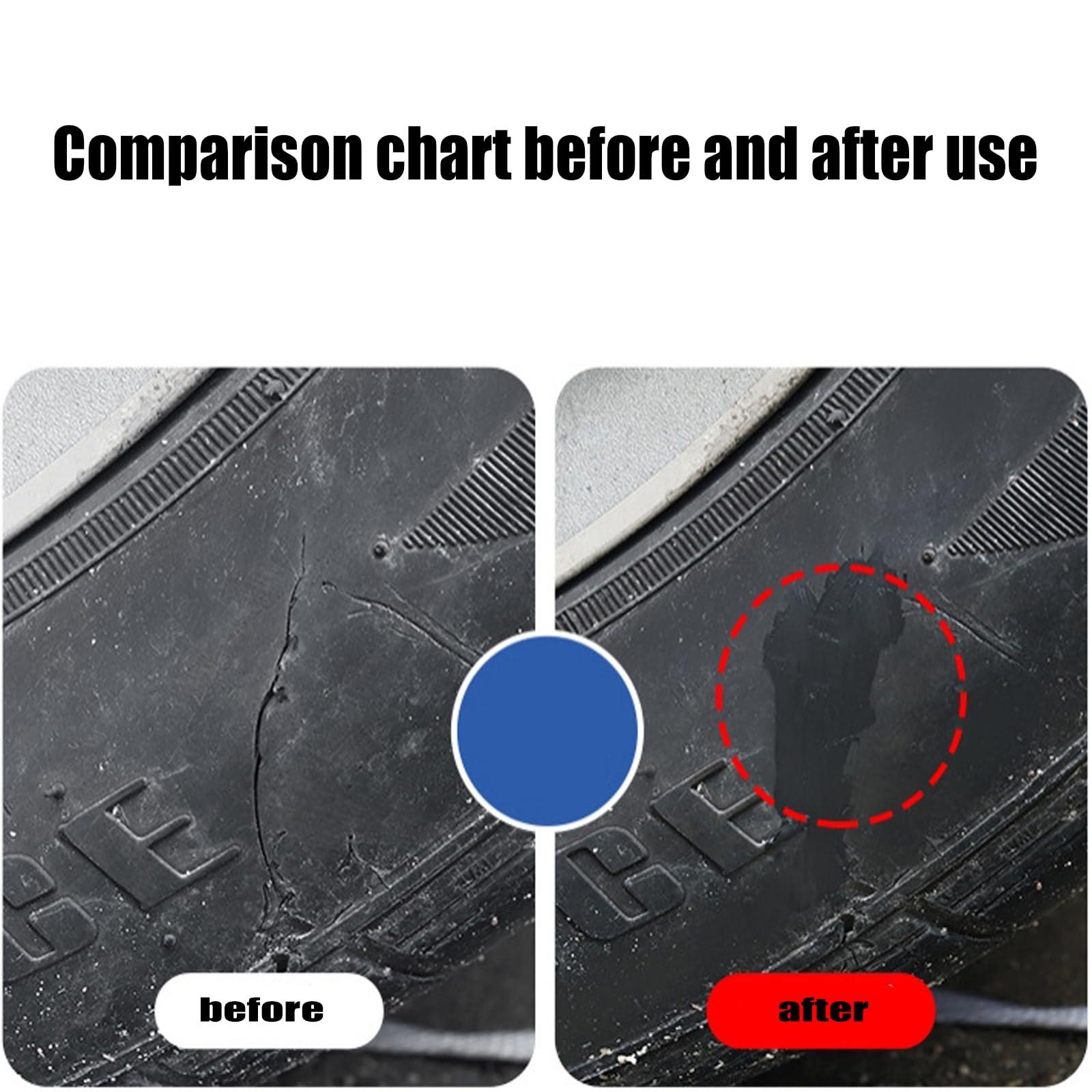INHLUGLK INHLUGLK Black Tyre Repair Instant Car Tire Repair Adhesive Glues, Tire Repair Glue Liquid Strong Glues, Instant Strong Bond Leather Glue (3pcs)