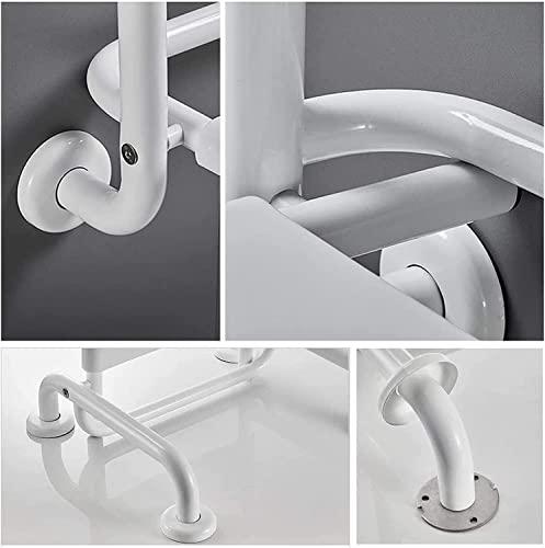 YOODODO YOODODO Foldable Wall Shower Chair, Elderly Disabled ABS Shower Seat Stool Fold-Up Bathroom Chair Wall Mounted Bath Bench Shower Chair