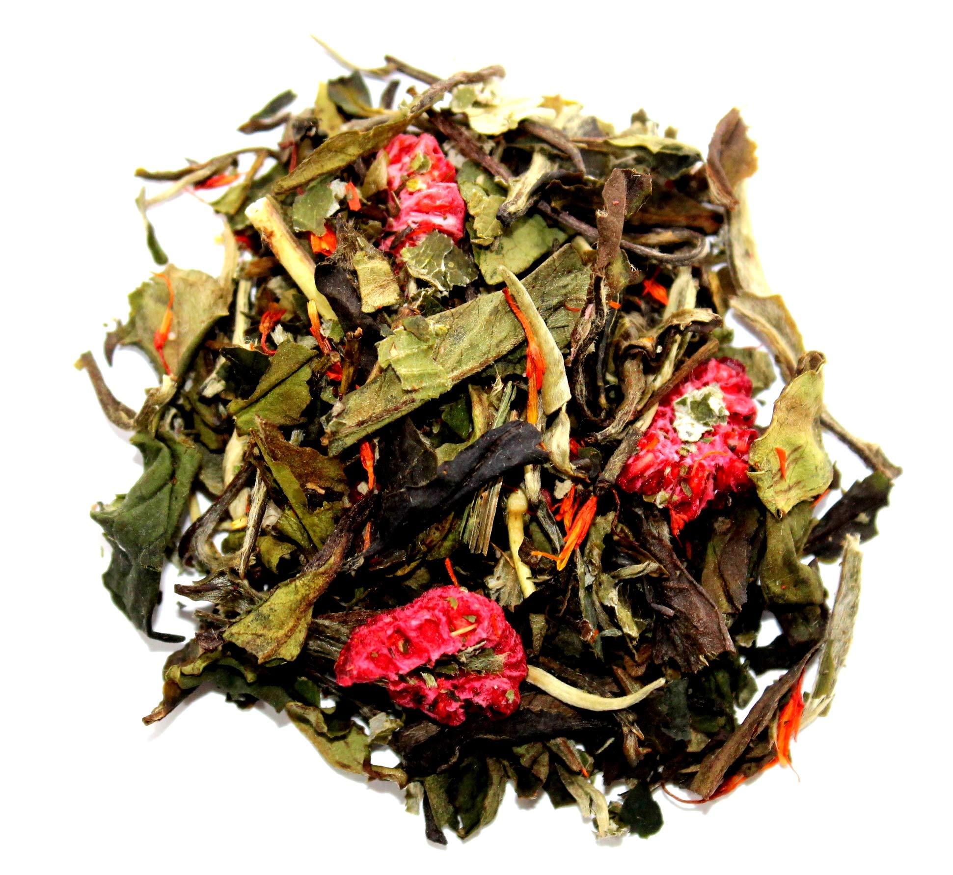 Nelson's Tea Nelson's Tea - Champagne & Raspberries - White Loose Leaf Tea - White Tea, raspberries, safflower (Sample)