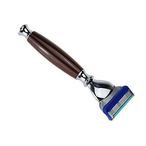 no logo Shaver Q Luxury Mens Gift Safety Razor Set Safety Razor Blades Shaving Stick Razor 5 Layers Razor Blades