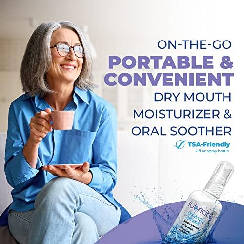 Lubricity Lubricity Dry Mouth Oral Spray for Symptomatic Relief of Dry Mouth, Flavorless - 2 oz, 30 Day Supply