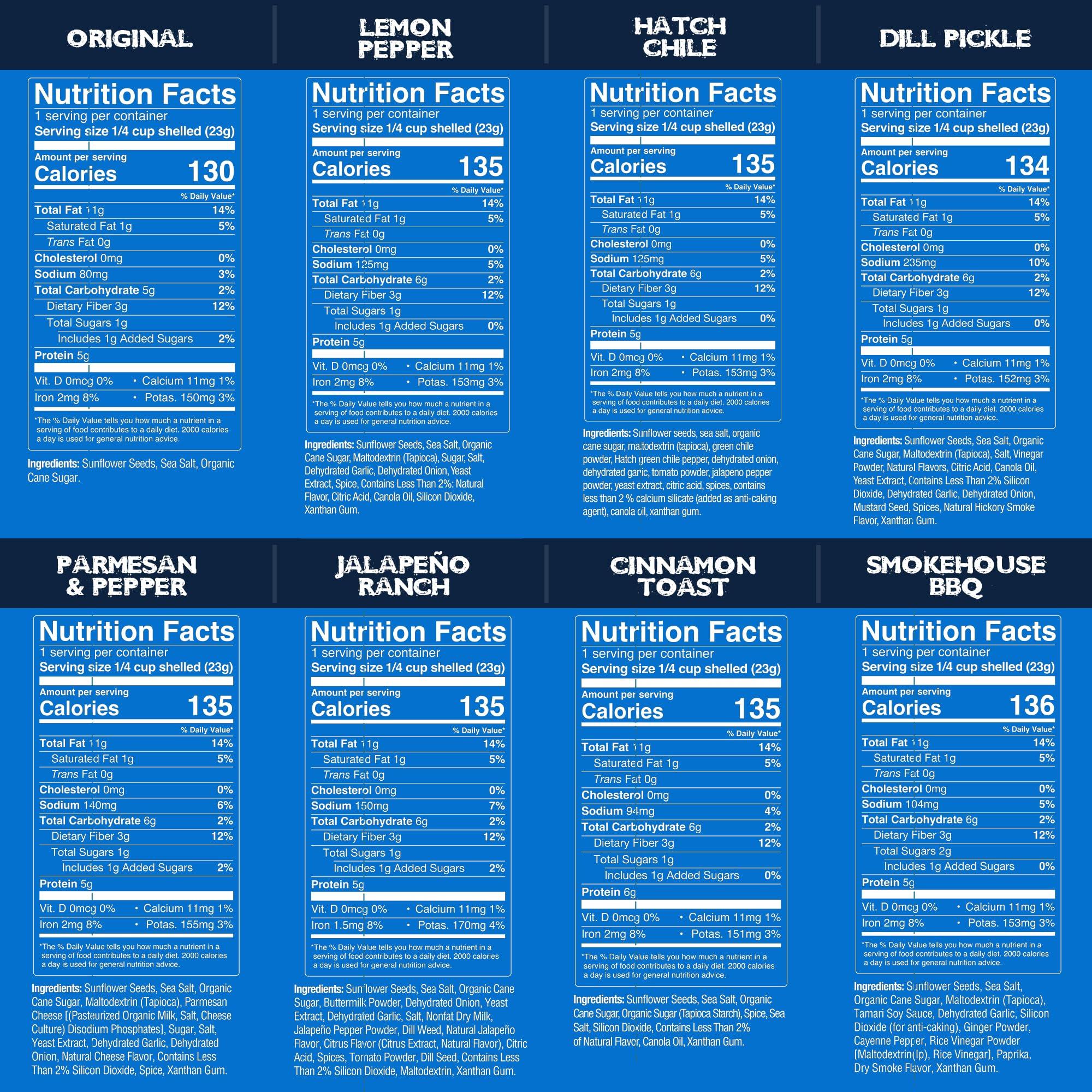 Chinook Seedery Chinook Seedery Roasted Sunflower Seeds to Eat - 1.5 oz (Pack of 36) Variety Packs - Jumbo Low Sodium Sunflower Seeds Keto Snacks - Adventure, Baseball, School Snacks - Gluten Free, Non GMO Snacks