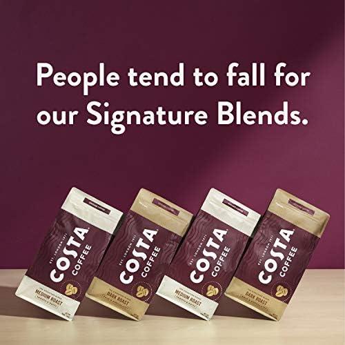 Costa Costa Coffee Whole Bean Coffee, Signature Blend Medium Roast, 12oz, Rainforest Alliance Certified