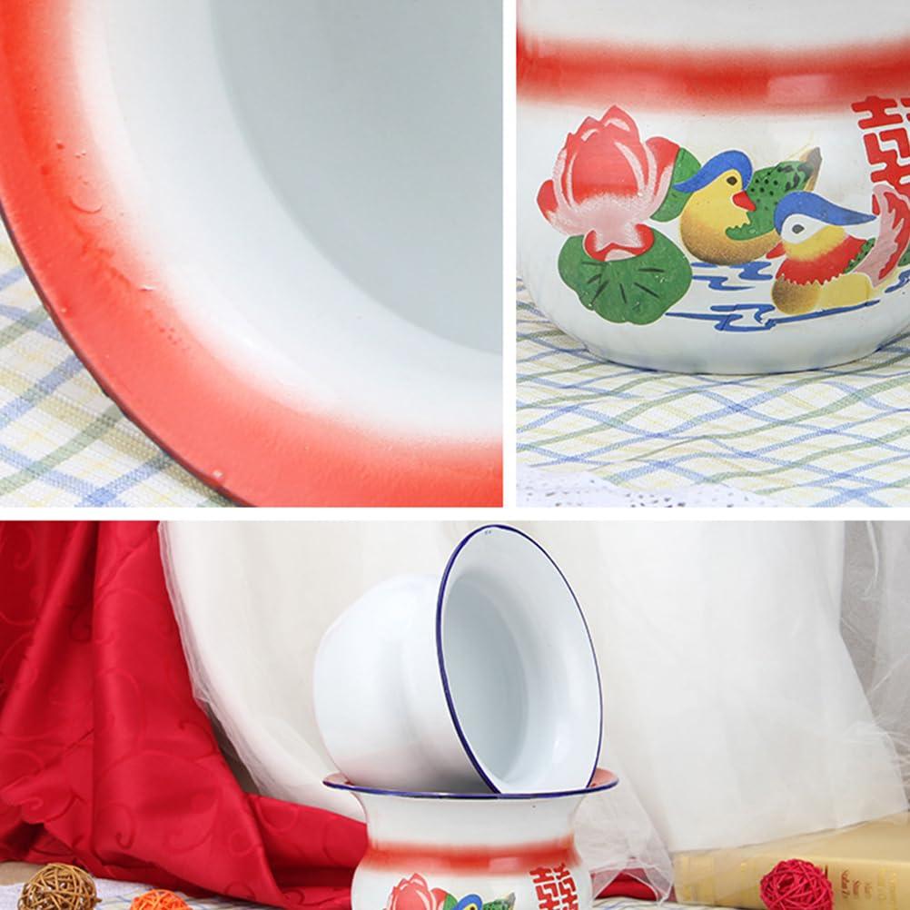 INOOMP INOOMP 1pc Spittoon Seat Urinal Night Time Pee Pot Portable Urinals Pee Bucket Urinal Bottle Urinal Cup Travel Urinal for Kids Adult Urine Pot Enamel Chew Indoor Basin Child