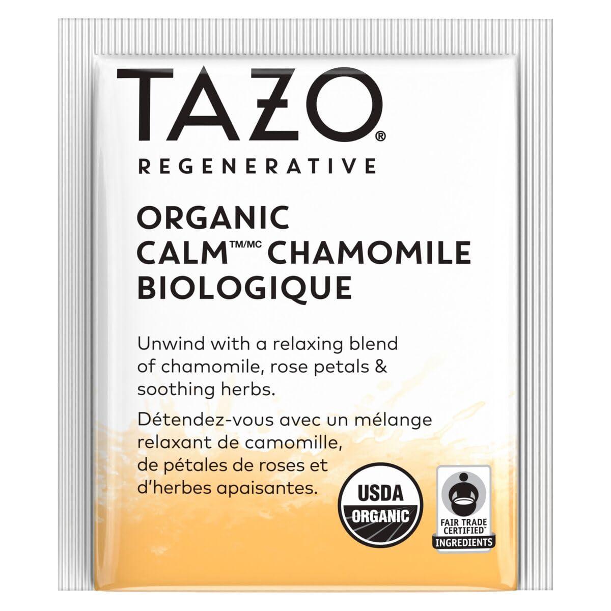 TAZO TAZO Calm Chamomile Herbal Tea Bags, Caffeine-Free, 96 Total Tea Bags (16ct - Pack of 6)