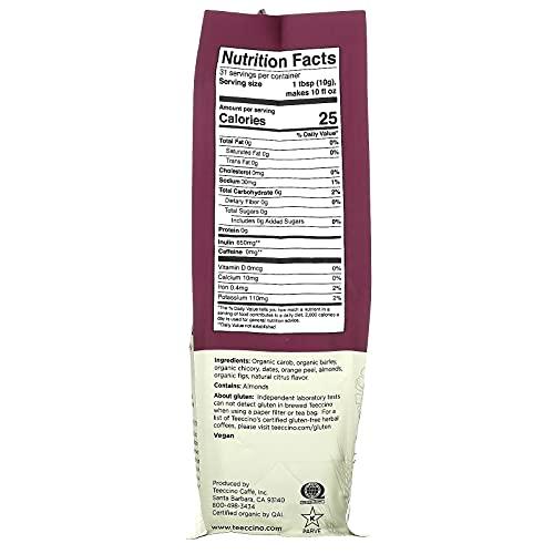 Teeccino TEECCINO Organic Orange Chicory Herbal Coffee, 11 OZ