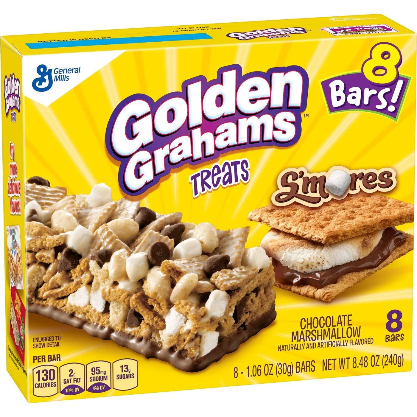 Golden Grahams Treats Bar Golden Grahams Treats, Chocolate Marshmallow, 8 Count