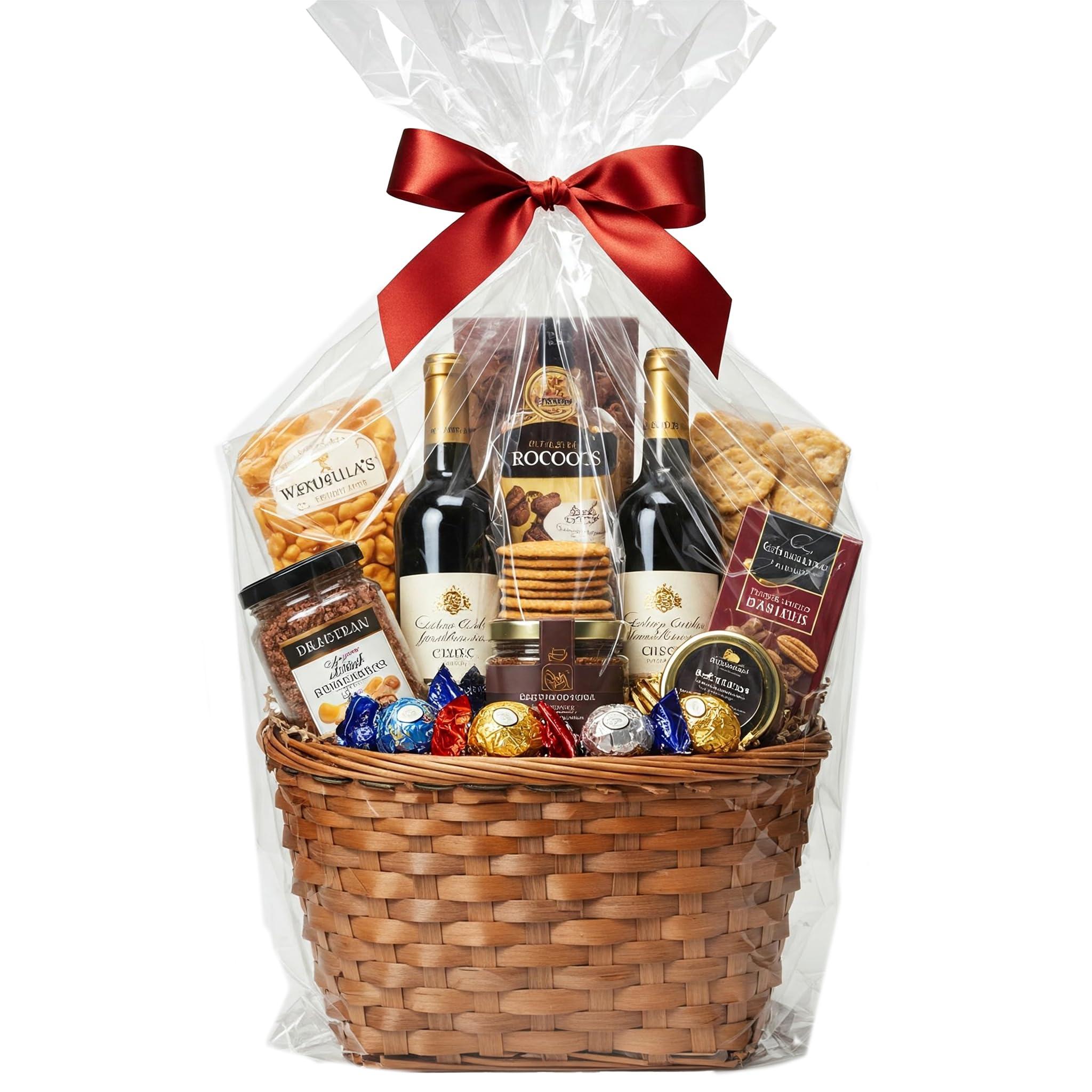 Seal Fresh Seal Fresh Extra Large Cellophane Bags 24\" x 30\" (12 Count) Clear Basket Wrapping Bags, Cellophane Gift Bags, Clear Gift Bags, Cellophane Bag, Basket Bags, Plastic Bags, Cellophane Wrap