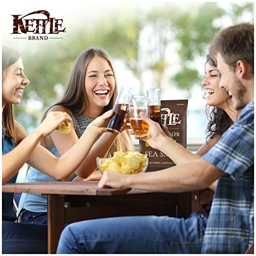Kettle Brand Kettle Brand Potato Chips, Sea Salt Kettle Chips, Party Size, 13 Oz (Pack of 9)