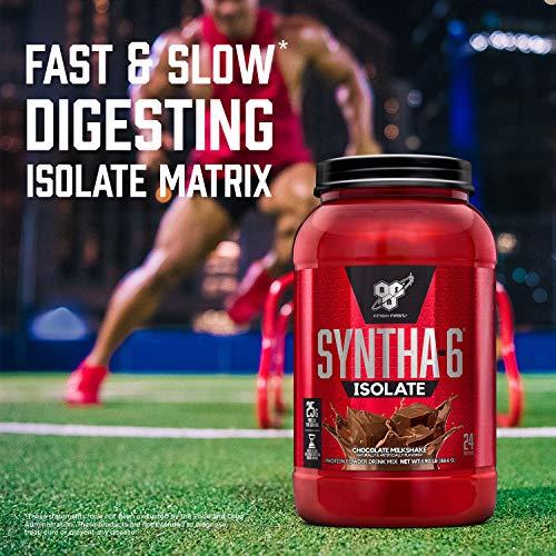 BSN BSN SYNTHA-6 Isolate Protein Powder, Peanut Butter Protein Powder with Whey Protein Isolate, Milk Protein Isolate, Flavor: Peanut Butter Cookie, 48 Servings