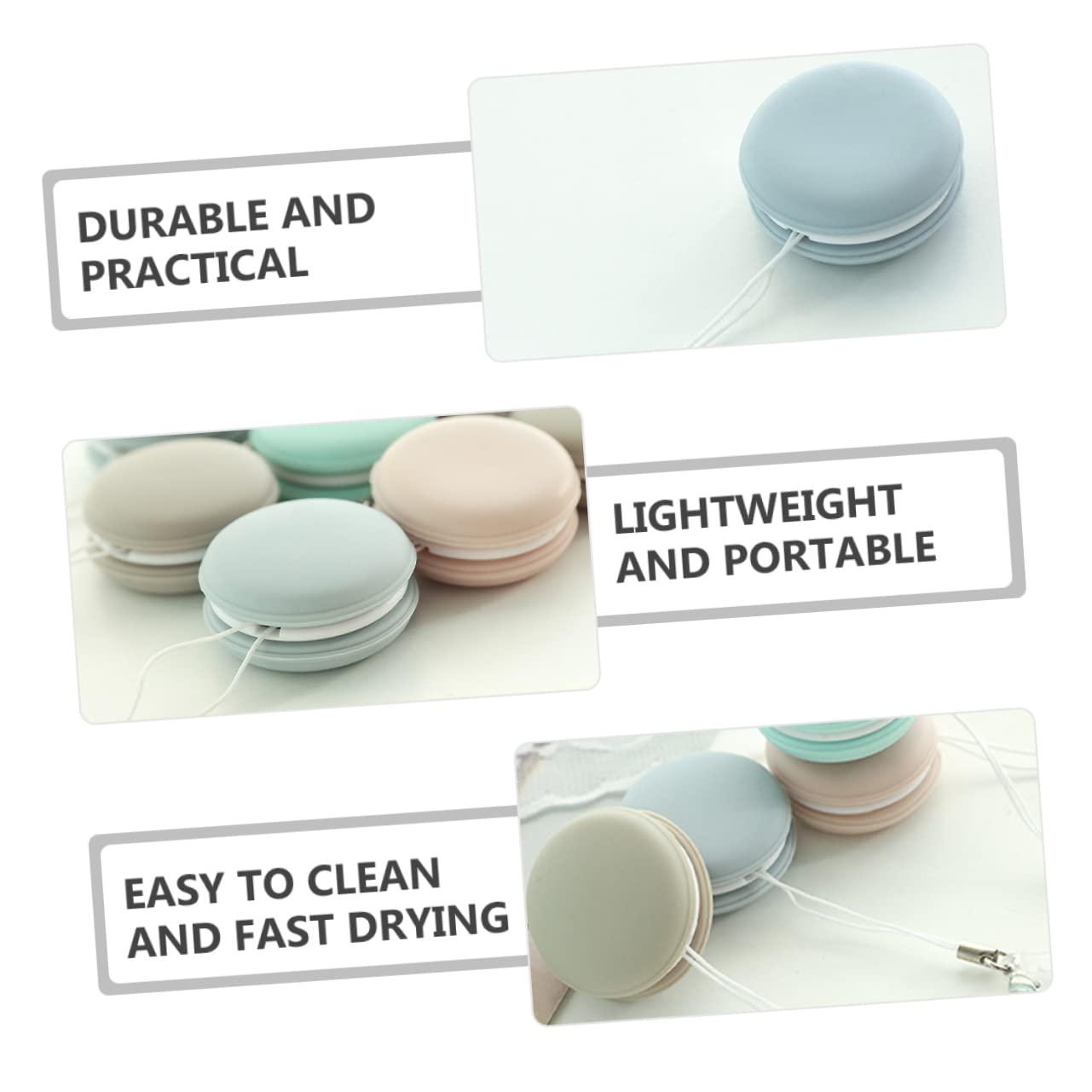 UKCOCO UKCOCO 4pcs Screen Cleaner Macaron Cleaning Wipe Clean Wipes Cloth Eye Cleaning Wipes for Glasses Mobile Wiper Glass Screen Handbag Lens