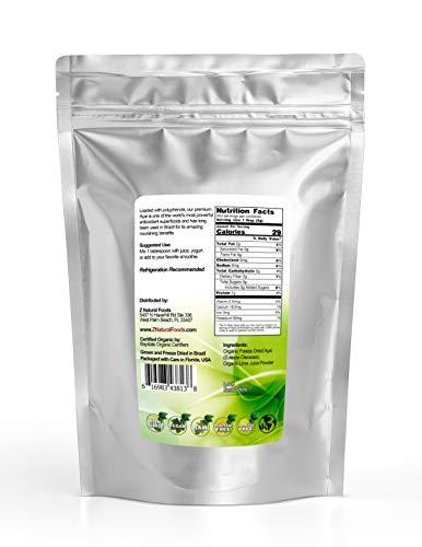 Z Natural Foods Premium Organic Acai Berry Powder - 5 lb - Freeze Dried Superfood - Grown In Brazil - Amazing Fruit Powder For Juice, Smoothie, Drink, Recipe, or Shake - Raw, Vegan, Gluten Free, Non GMO