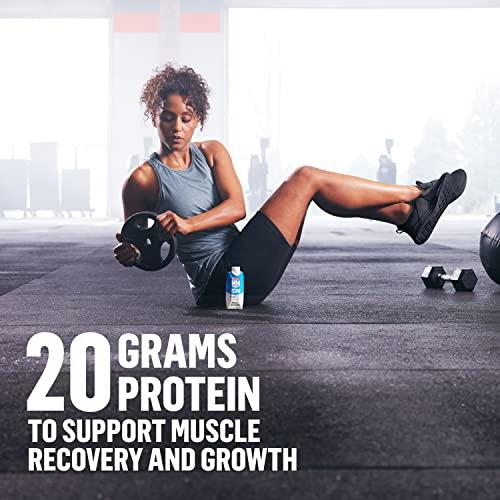 Muscle Milk Muscle Milk Zero Protein Shake, Chocolate, 11 Fl Oz Carton, 12 Pack, 20g Protein, Zero Sugar, 100 Calories, Calcium, Vitamins A, C & D, 4g Fiber, Energizing Snack, Workout Recovery, Packaging May Vary,11 Fl Oz (Pack of 12)