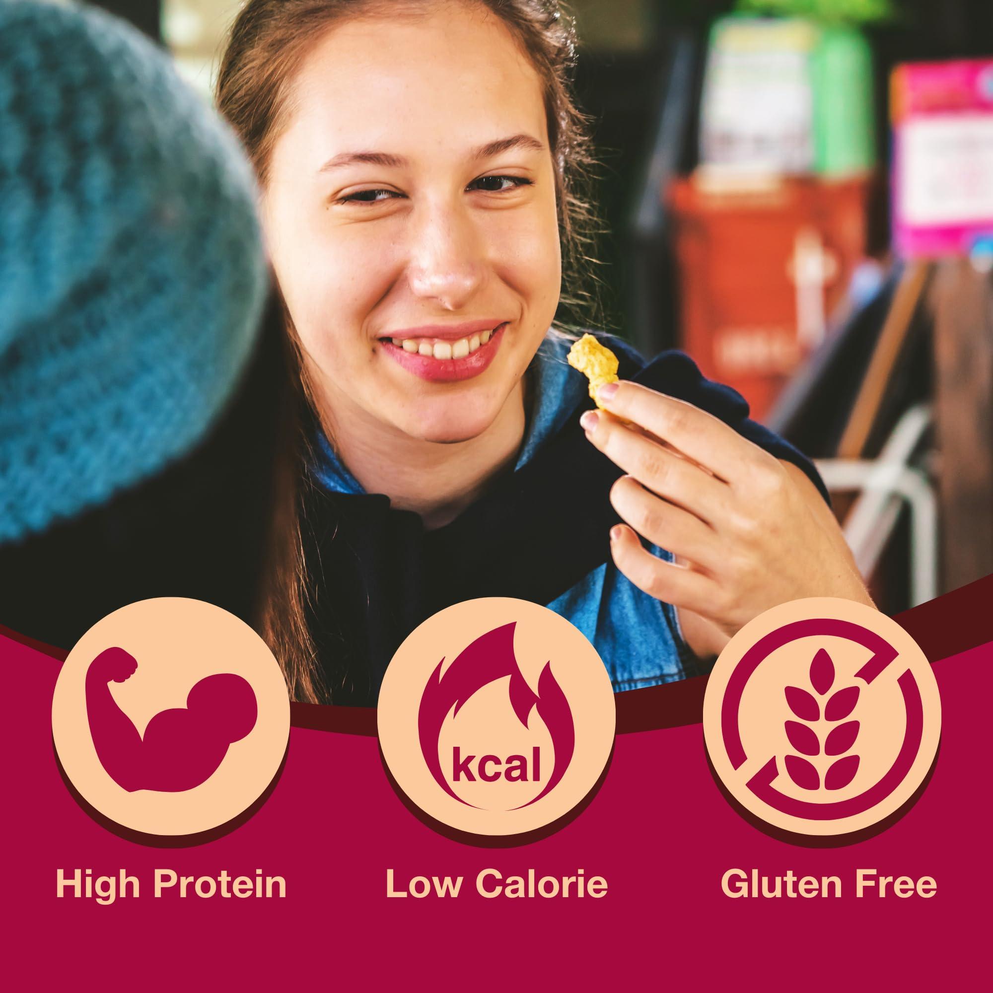 ProtiDIET ProtiDIET BBQ High Protein Crisps - Gluten Free, Low Fat, Naturally Flavoured - Savory Healthy Snacks for Adults, Potato and Pea Guilt Free Enjoyment Crisp- 7 Pouch Protein Snacks