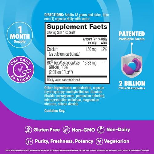 Digestive Advantage Digestive Advantage Probiotics For Digestive Health, Daily Probiotics For Women & Men, Supports Gut Health, Occasional Bloating & Diarrhea, Minor Abdominal Discomfort, & Immune Support, 60ct Capsules