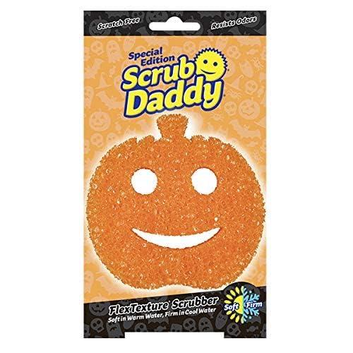 Scrub Daddy Scrub Daddy Halloween Scrubber, Cleaning Sponges for Washing Up, Dish, Kitchen Sponge, Non Scratch Multi-Use Scrubbing, FlexTexture Firm & Soft Design, Dishwashing Safe, 3-Pack