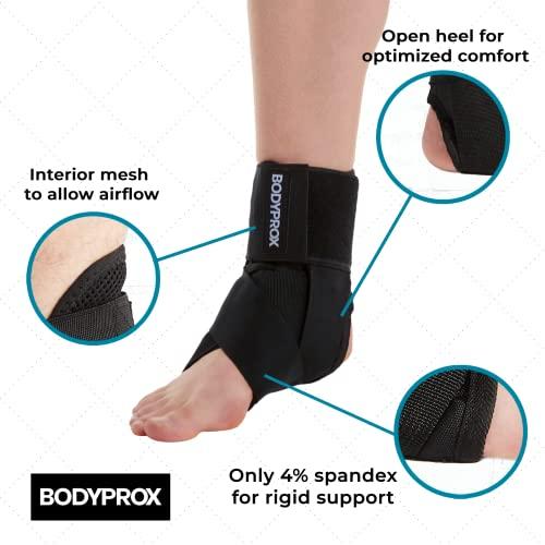 Bodyprox Ankle Brace for Women and Men, Lace Up Ankle Support Brace Stabilizer For Sprained Ankle (X-Small)