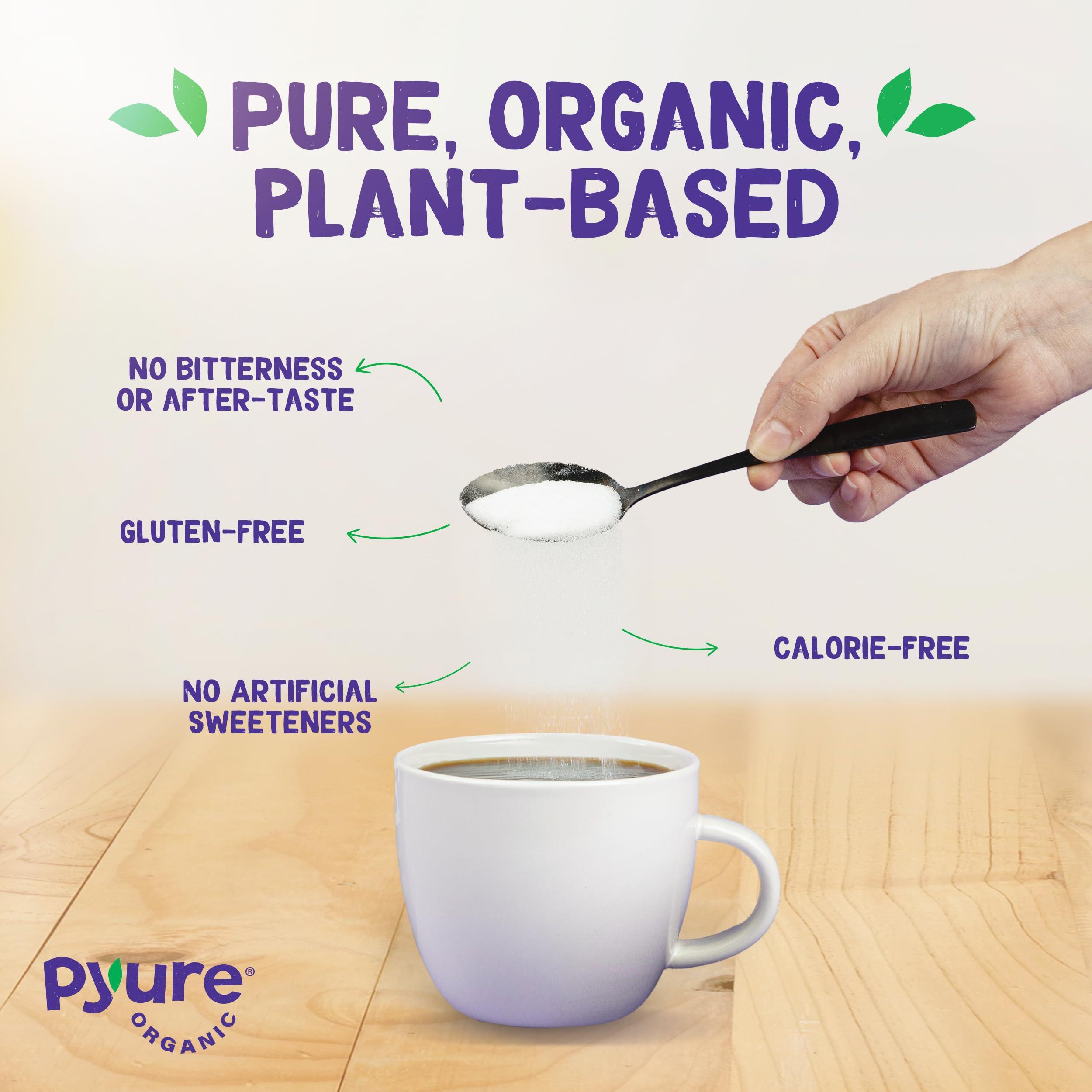 Pyure Pyure Organic Allulose Sweetener | Zero Carb, Zero Sugar, Zero Calorie | 0 Glycemic Index, No Erythritol, Gluten Free & Vegan Keto Sweetener | Plant Based Sweetener for Keto Friendly Food | 9 oz