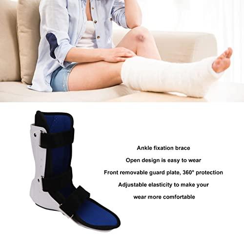 FLAVAS Ankle Support Brace, Walking Boot Short Type PVC Laminated Fabric Breathable Ankle Fracture Brace, Ankle Fracture Brace for Sprain Leg & Foot Supports (Size : Left Foot L)