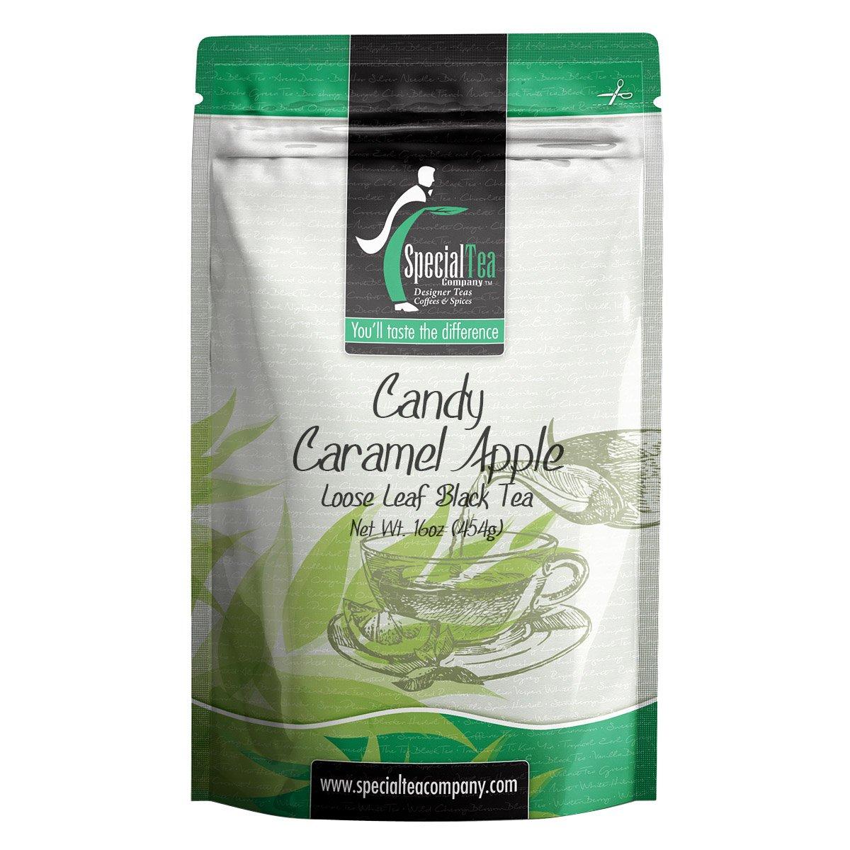 SpecialTea Company Special Tea Candy Caramel Apple Loose Leaf Black Tea, 16 Ounce